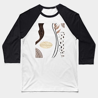 Boho Modern Shapes Baseball T-Shirt